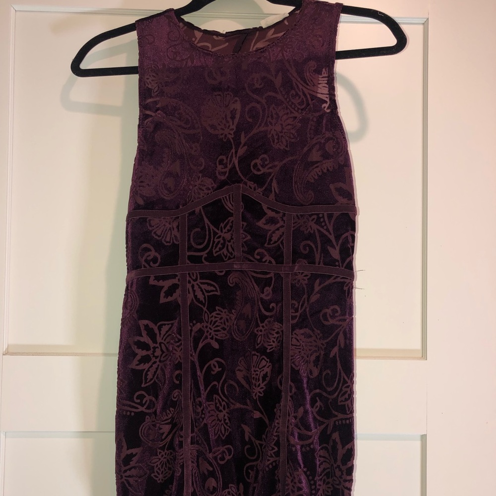 Dark plum free people dress